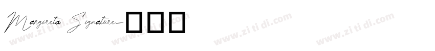 Margireta Signature字体转换